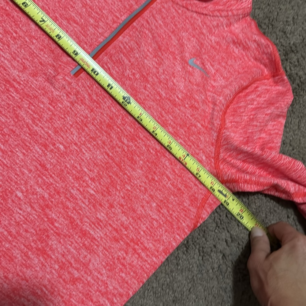 Like New-Worn 1x-Wmns Nike 1/4 Zip DriFit Top-Sz M-Orange Coral Color- - Picture 12 of 15